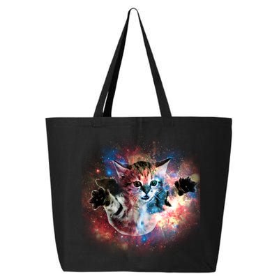 Funny Cat Floating In Space 25L Jumbo Tote