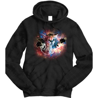Funny Cat Floating In Space Tie Dye Hoodie