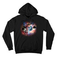 Funny Cat Floating In Space Tall Hoodie