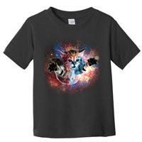 Funny Cat Floating In Space Toddler T-Shirt