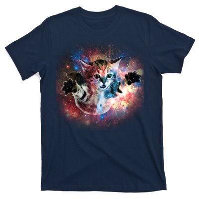 Funny Cat Floating In Space T-Shirt