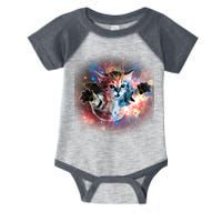 Funny Cat Floating In Space Infant Baby Jersey Bodysuit