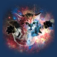 Funny Cat Floating In Space Infant Baby Jersey Bodysuit