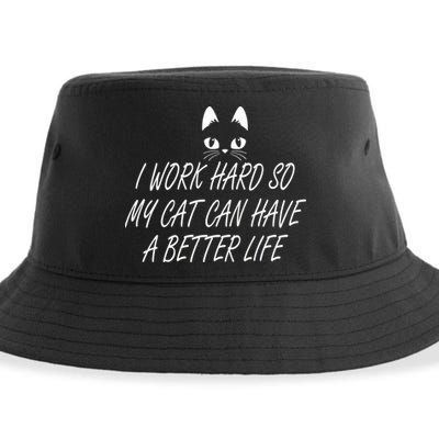 Funny Cat Meme Sustainable Bucket Hat
