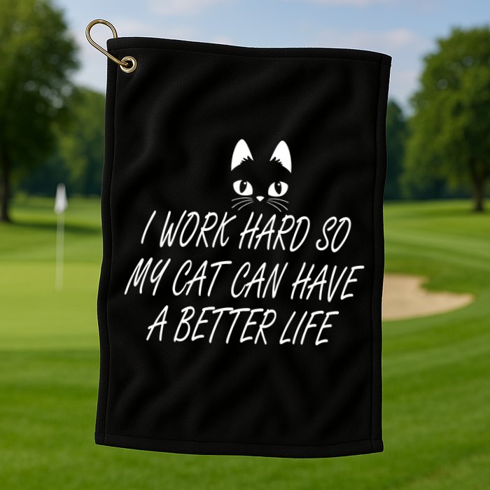 Funny Cat Meme Golf Towel