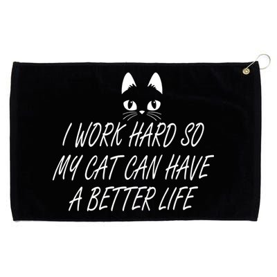 Funny Cat Meme Grommeted Golf Towel