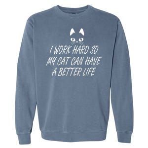 Funny Cat Meme Garment-Dyed Sweatshirt