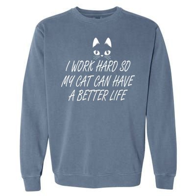 Funny Cat Meme Garment-Dyed Sweatshirt