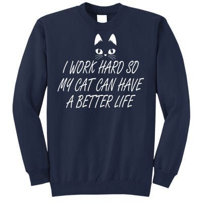 Funny Cat Meme Tall Sweatshirt