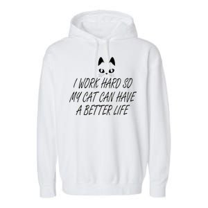 Funny Cat Meme Garment-Dyed Fleece Hoodie