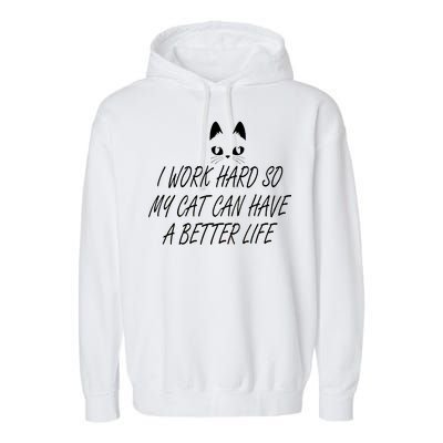 Funny Cat Meme Garment-Dyed Fleece Hoodie