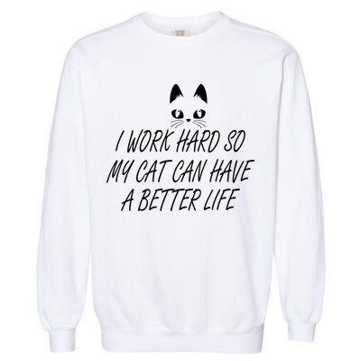 Funny Cat Meme Garment-Dyed Sweatshirt