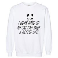 Funny Cat Meme Garment-Dyed Sweatshirt