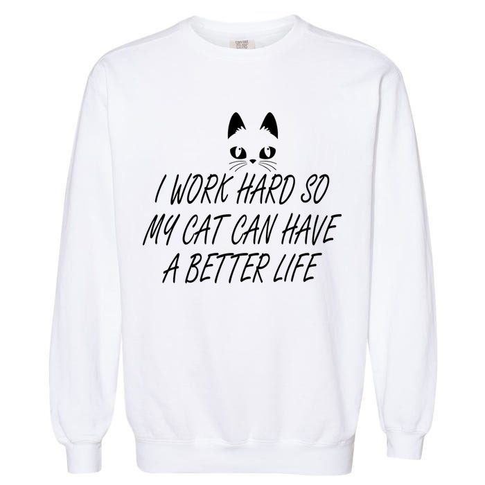Funny Cat Meme Garment-Dyed Sweatshirt