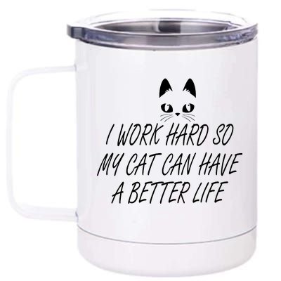 Funny Cat Meme 12 oz Stainless Steel Tumbler Cup