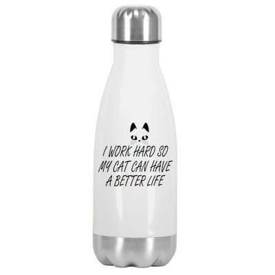 Funny Cat Meme Stainless Steel Insulated Water Bottle