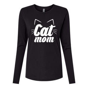 Funny Cat Mom  Cat Lover Womens Cotton Relaxed Long Sleeve T-Shirt