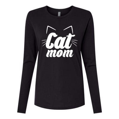 Funny Cat Mom  Cat Lover Womens Cotton Relaxed Long Sleeve T-Shirt