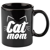 Funny Cat Mom  Cat Lover 11oz C Handle Ceramic Mug