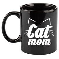 Funny Cat Mom  Cat Lover 11oz C Handle Ceramic Mug