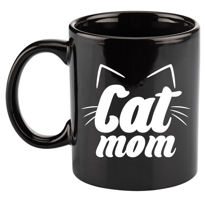 Funny Cat Mom  Cat Lover 11oz C Handle Ceramic Mug