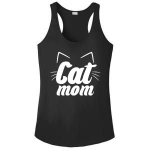 Funny Cat Mom  Cat Lover Ladies PosiCharge Competitor Racerback Tank