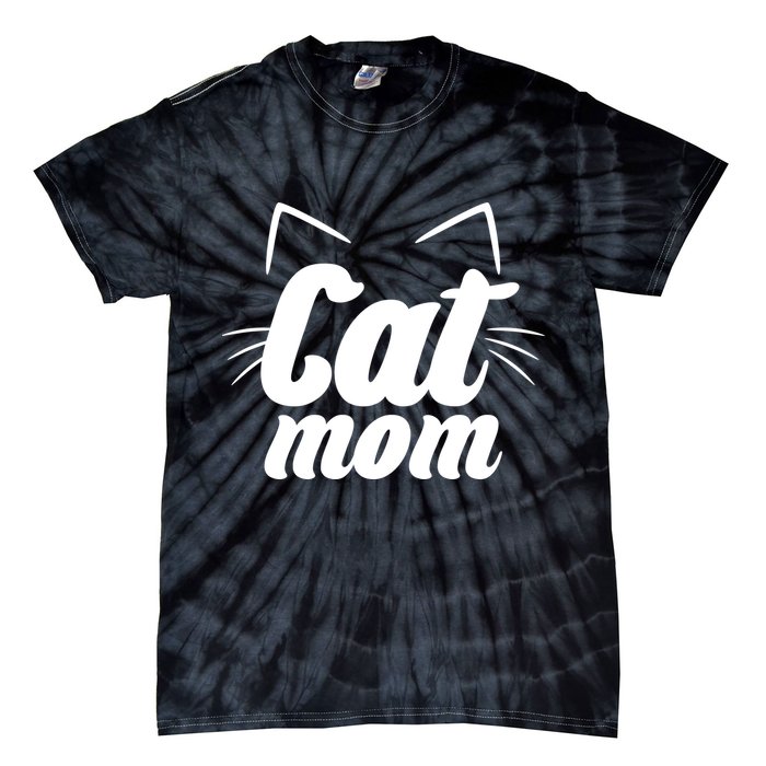Funny Cat Mom  Cat Lover Tie-Dye T-Shirt