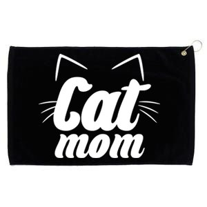 Funny Cat Mom  Cat Lover Grommeted Golf Towel