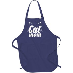 Funny Cat Mom  Cat Lover Full-Length Apron With Pockets