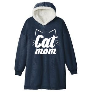 Funny Cat Mom  Cat Lover Hooded Wearable Blanket