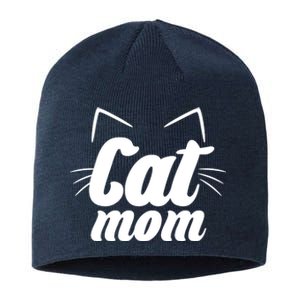 Funny Cat Mom  Cat Lover Sustainable Beanie