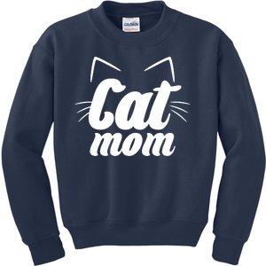 Funny Cat Mom  Cat Lover Kids Sweatshirt