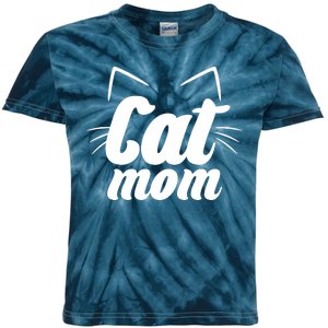 Funny Cat Mom  Cat Lover Kids Tie-Dye T-Shirt