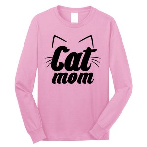 Funny Cat Mom  Cat Lover Long Sleeve Shirt