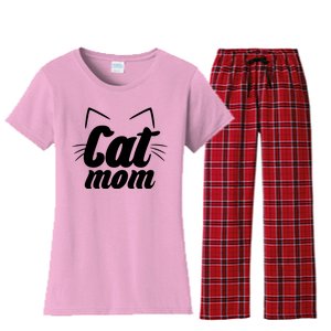 Funny Cat Mom  Cat Lover Women's Flannel Pajama Set