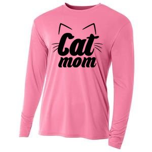 Funny Cat Mom  Cat Lover Cooling Performance Long Sleeve Crew