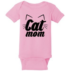 Funny Cat Mom  Cat Lover Baby Bodysuit