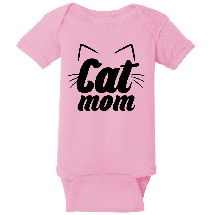 Funny Cat Mom  Cat Lover Baby Bodysuit