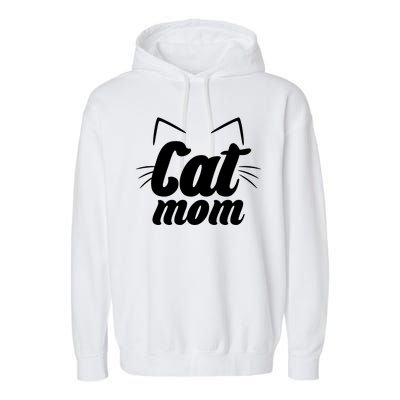 Funny Cat Mom  Cat Lover Garment-Dyed Fleece Hoodie