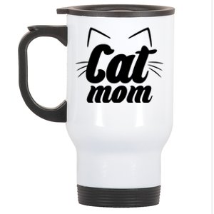 Funny Cat Mom  Cat Lover Stainless Steel Travel Mug