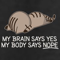 Funny Cat My Body Says NOPE  Adult Drive Performance Visor