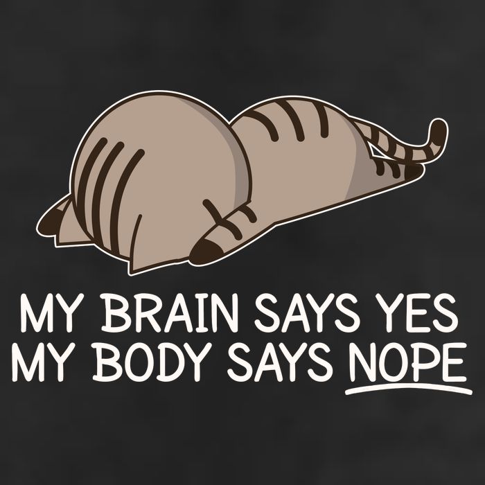 Funny Cat My Body Says NOPE  Adult Drive Performance Visor