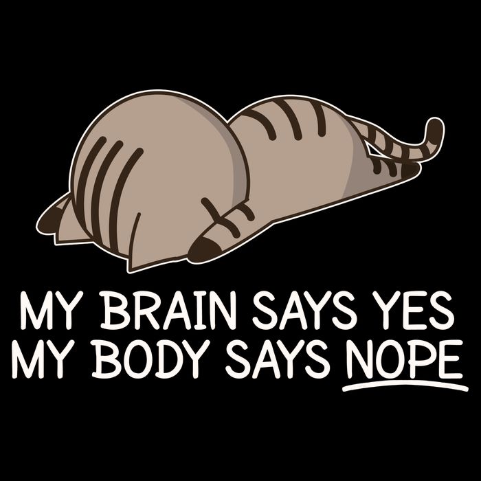 Funny Cat My Body Says NOPE  16 in Basic Backpack
