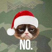 Funny Cat NO Meme Ugly Christmas Sweater Legacy Tie Dye Trucker Hat