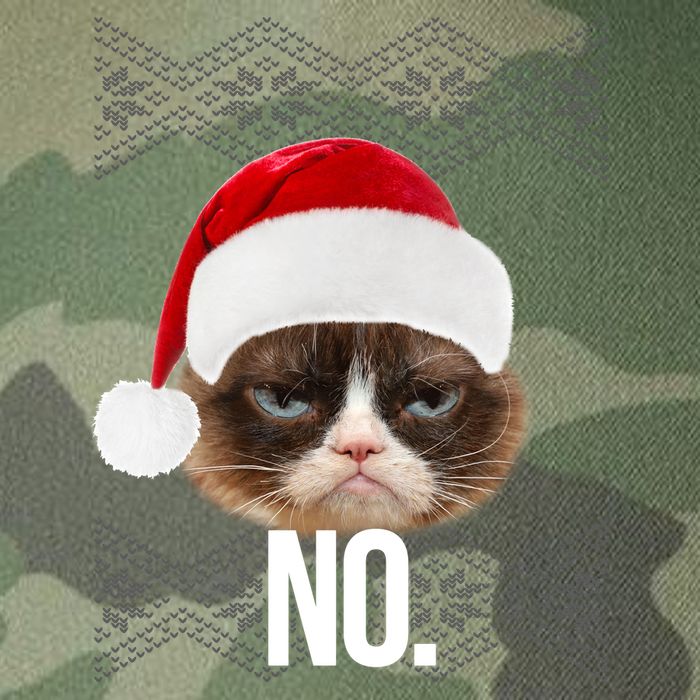 Funny Cat NO Meme Ugly Christmas Sweater Legacy Tie Dye Trucker Hat