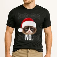Funny Cat NO Meme Ugly Christmas Sweater Performance Shirt