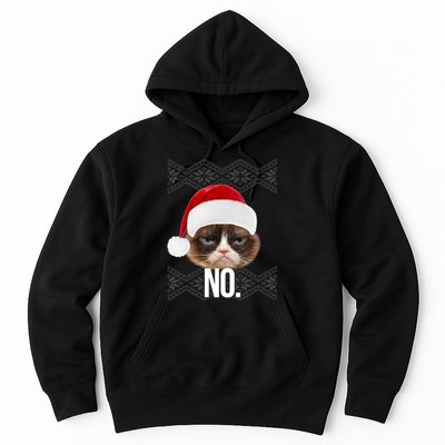 Funny Cat NO Meme Ugly Christmas Sweater Hoodie