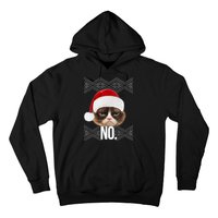 Funny Cat NO Meme Ugly Christmas Sweater Hoodie