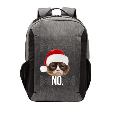 Funny Cat NO Meme Ugly Christmas Sweater Vector Backpack