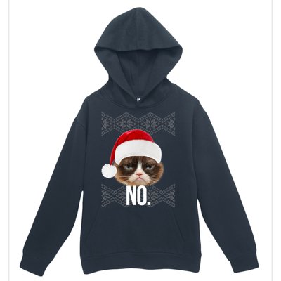 Funny Cat NO Meme Ugly Christmas Sweater Urban Pullover Hoodie